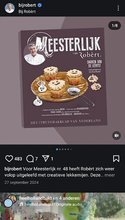 Socialpost waarin geadverteerd wordt voor de 48ste editie van Meesterlijk.