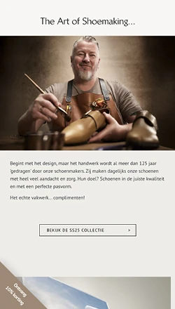 Mobiele weergave van de over ons sectie op de homepage van greve.nl