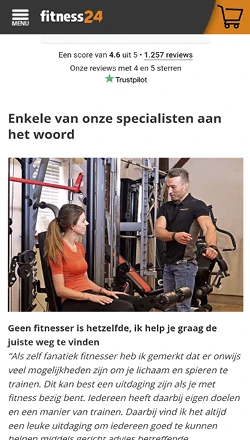 Mobiele weergave van de sectie: Specialisten aan het woord.