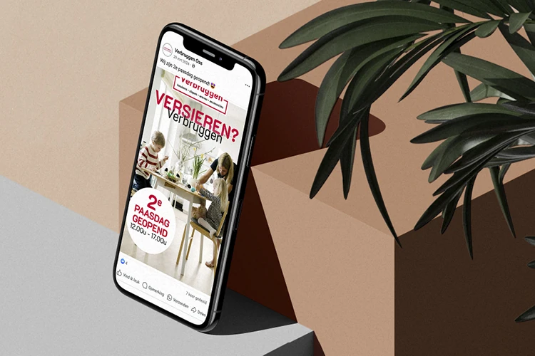 Preview van de mobile versie van de website van verbruggenoss.nl