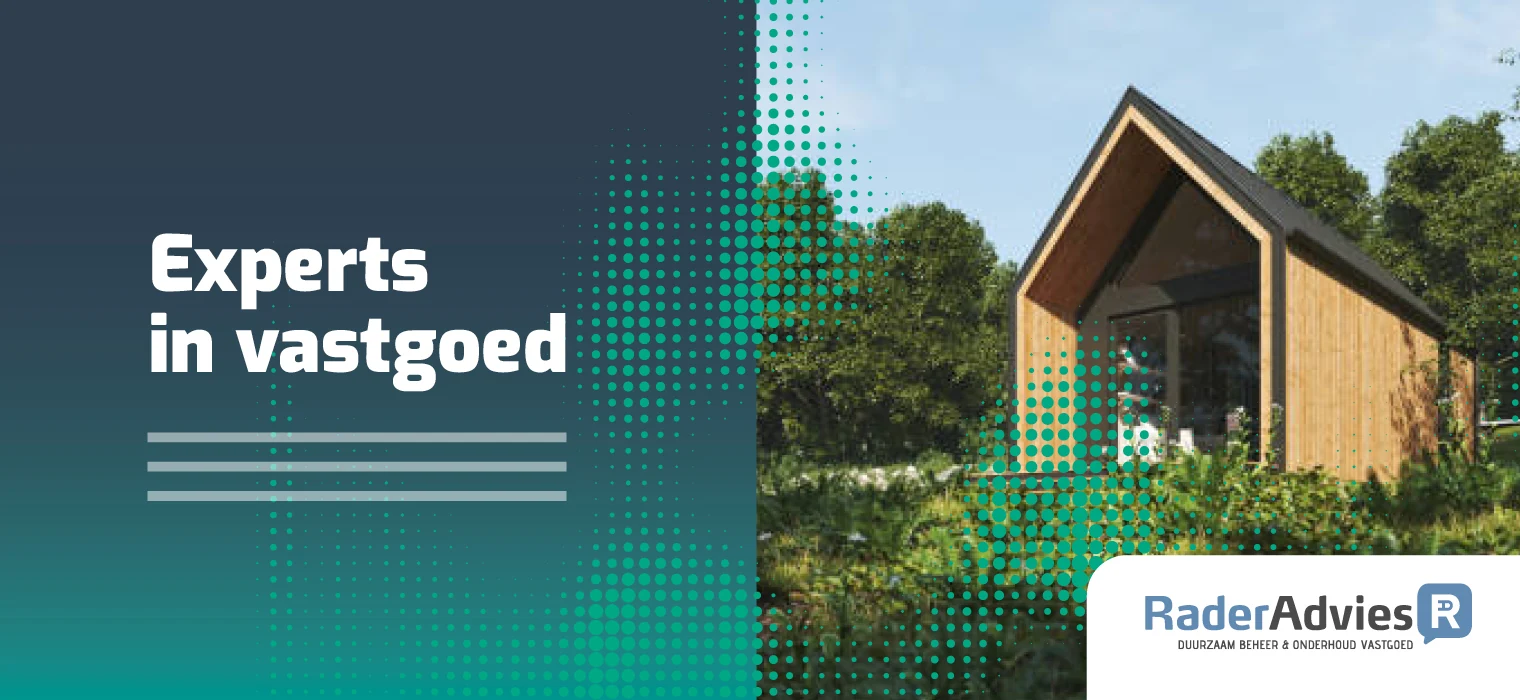 Visuele banner van RaderAdvies met de tekst